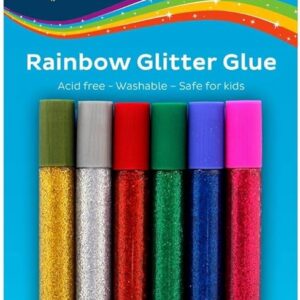 BOSTIK Glitter Glue Rainbow 6 Colour