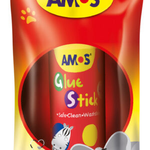 AMOS Red Glue Stick 40G Hangsell 1's