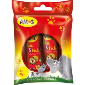 AMOS Red Glue Stick 40G Hangsell 3's