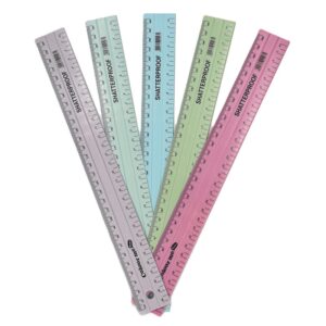 Colour Me Shatterproof Ruler Assorted Pastel 30cm