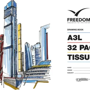 FREEDOM A3L Drawing Book With Tissue 32pg
