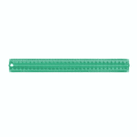 PENFLEX Finger Grip Ruler Assorted 30cm