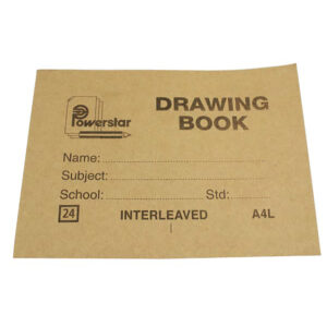 POWERSTAR A4L Drawing Book With Tissue 24pg